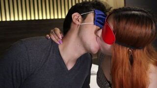 My stepsister teaching how to kiss with tongue - porn video