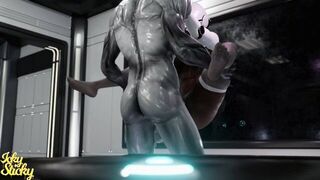 Alien pounds black booty - porn video