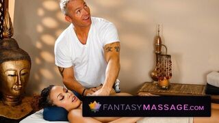 TrickySpa Ebony Babe Fucked by Sly Masseur - porn video